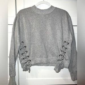 Boutique Heather Grey Crewneck